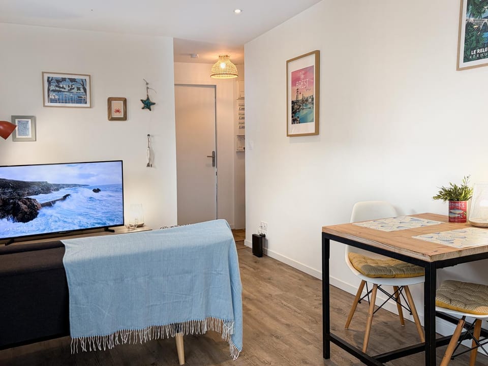 T2 cosy - parking privé, mer & Brest à proximité Apartment in Finistere