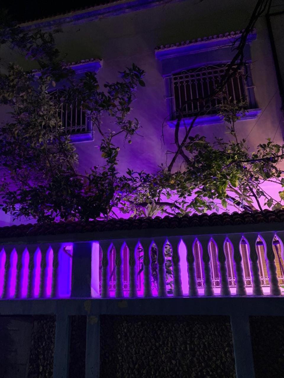 Night, View (from property/room), Balcony/Terrace