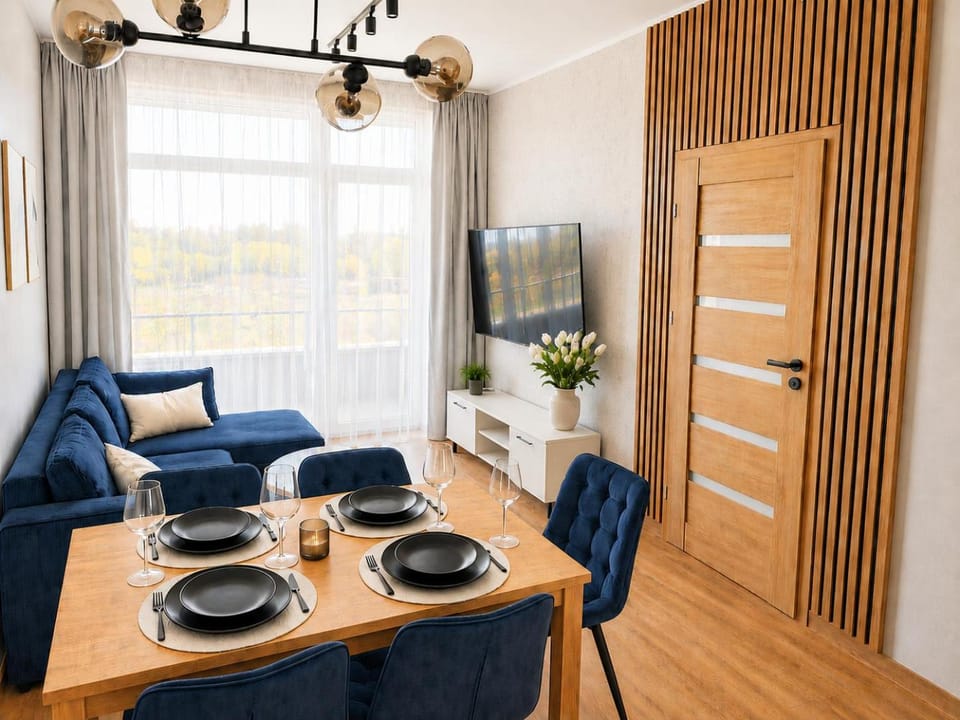 Apartament Lazurowy PRESTIGE APARTMENTS z basenem150 m od plaży Apartment in West Pomeranian Voivodeship, Poland