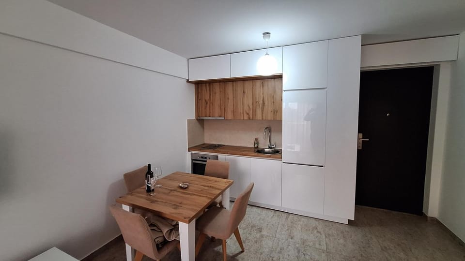 Kitchen or kitchenette, Dining area, oven, stove