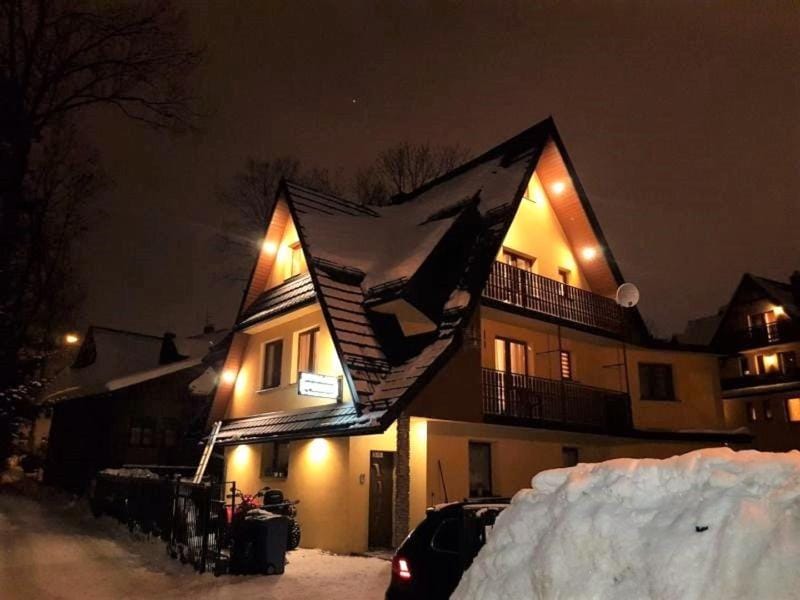Night, Winter, Parking