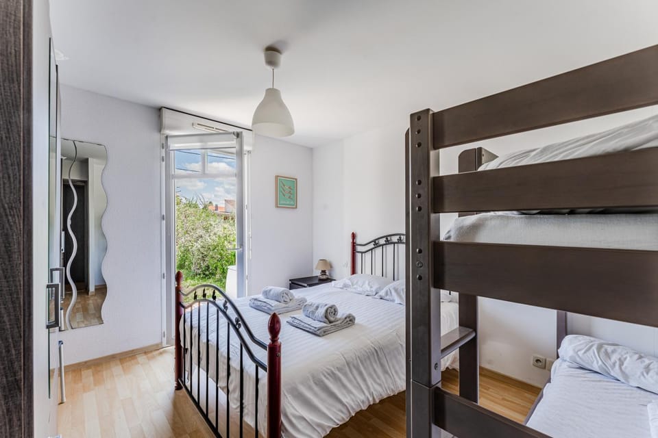Property building, Living room, Bedroom