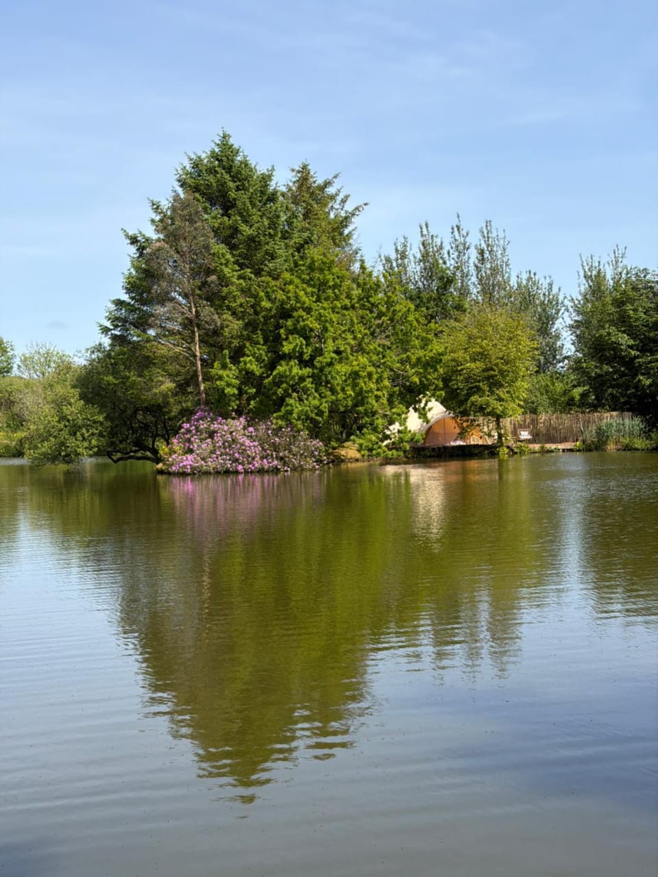 Heron Luxury Bell Tent at Tregonetha Lake with Private Fishing Peg Luxury tent in Saint Columb Major
