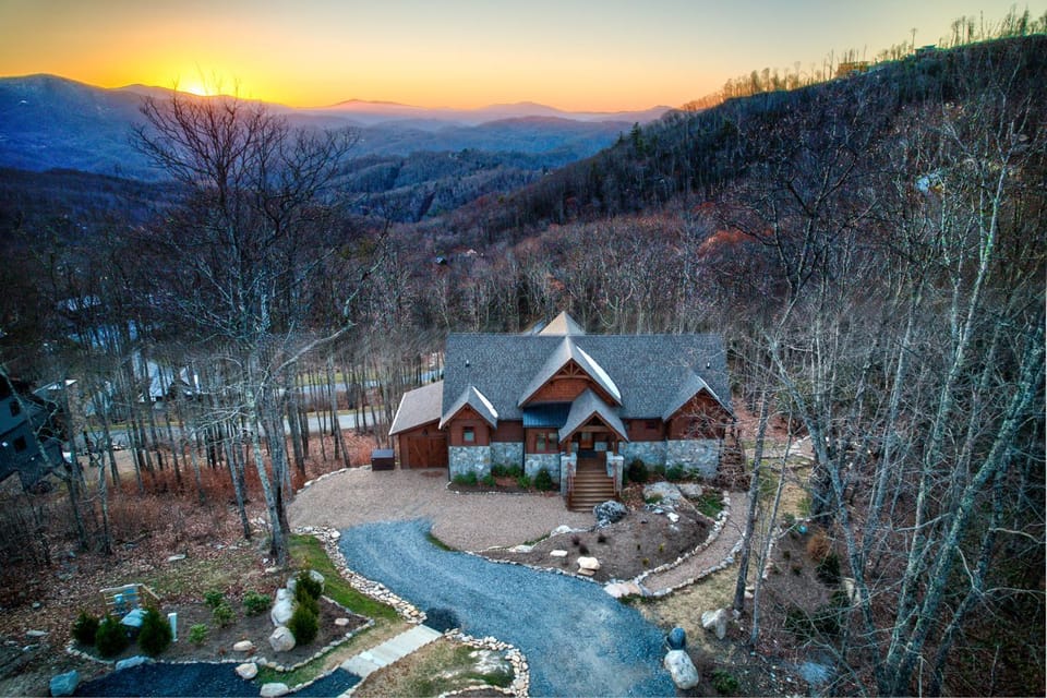 Golden Sunsets at Eagles Nest House in Beech Mountain