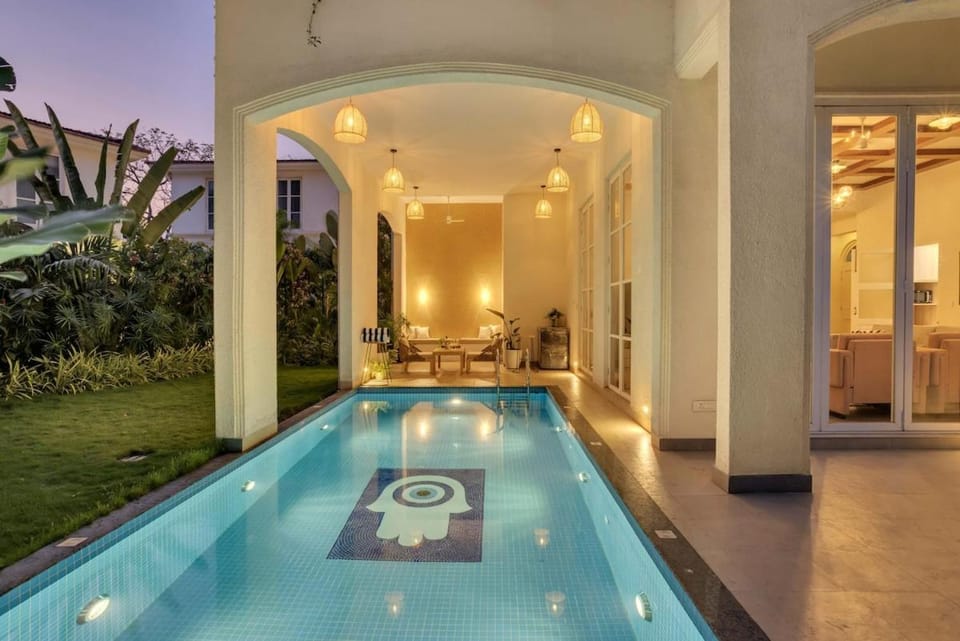 Villa Sai Shukhrana by Hireavilla - Peaceful 3BHK w Private Pool in Moira Villa in Goa, India