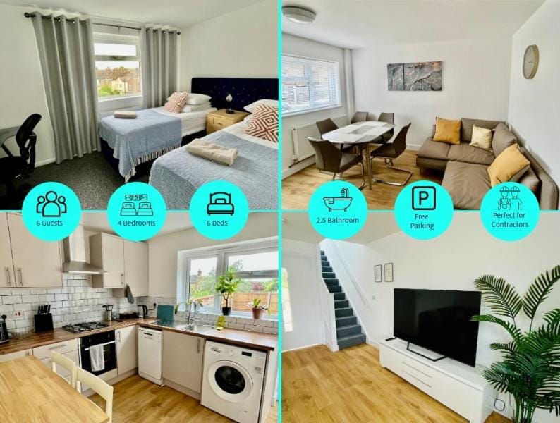 TV and multimedia, Kitchen or kitchenette, Living room, Bedroom