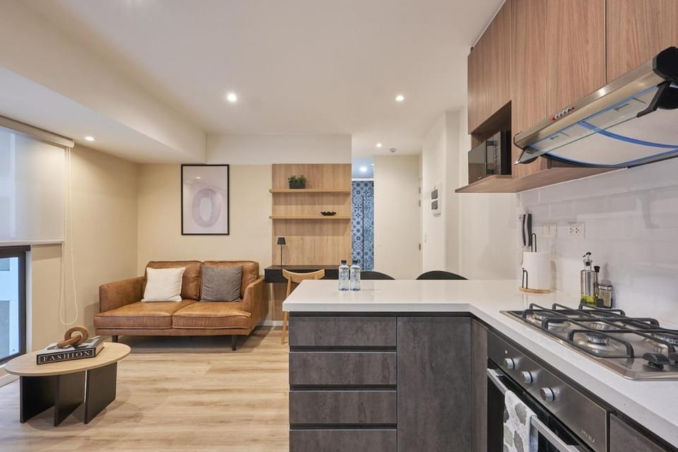Kitchen or kitchenette, Living room