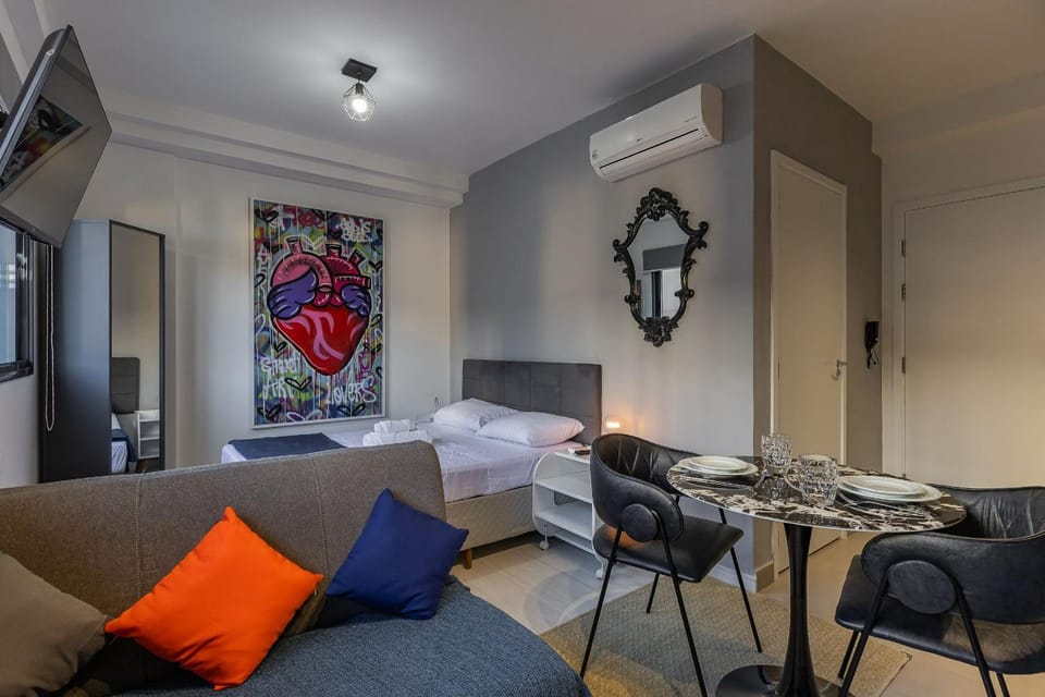 Moderno Studio | Design & Estilo na Vila Olímpia Apartment in Sao Paulo City