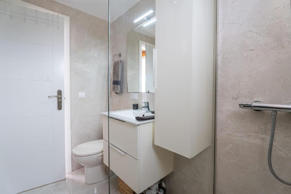 Bathroom, Living room