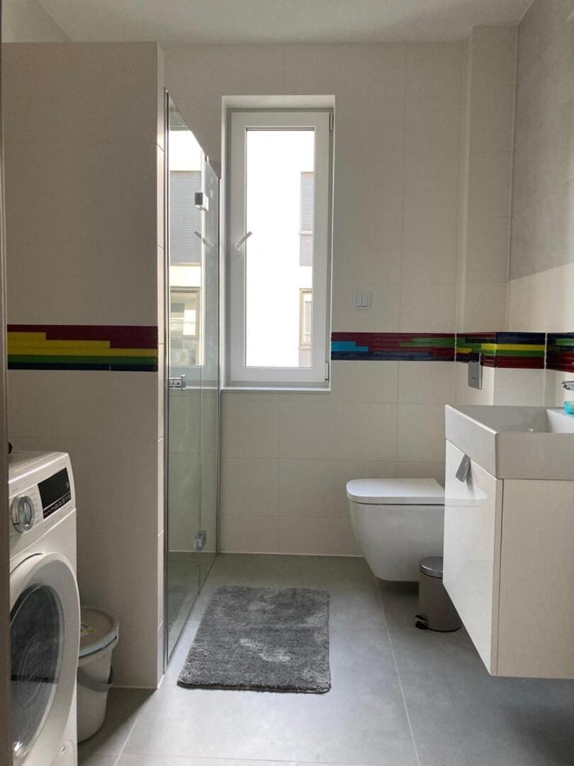 Toilet, Bathroom, washing machine, dryer