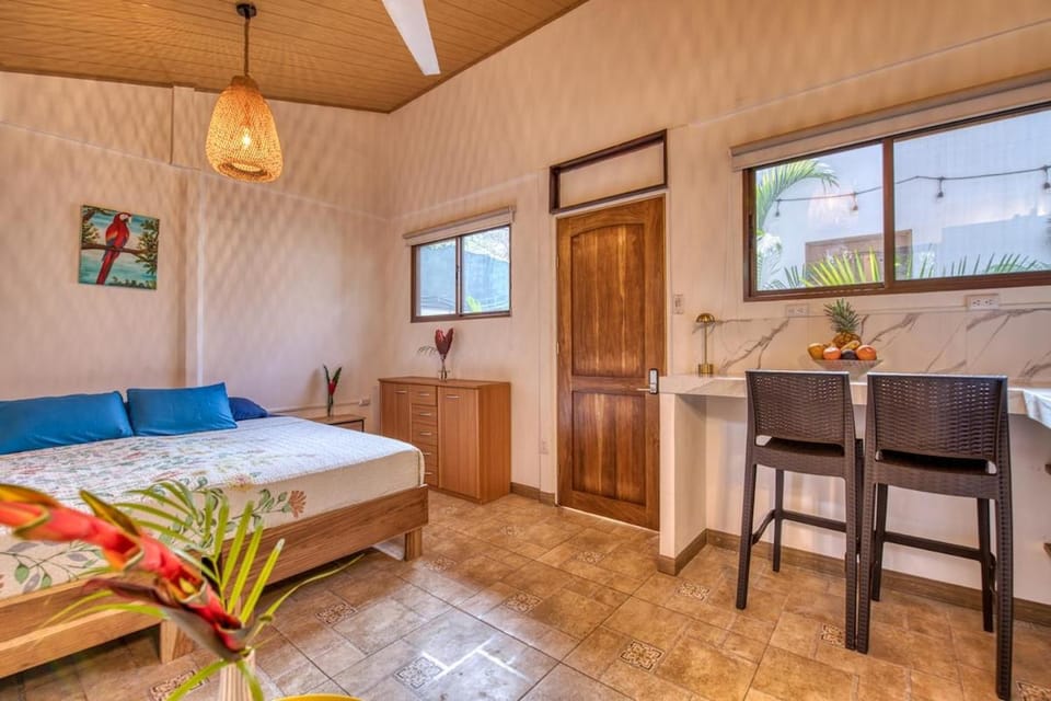 Beachfront Studio - King Bed - Fast WiFi - AC Apartment in Costa Rica