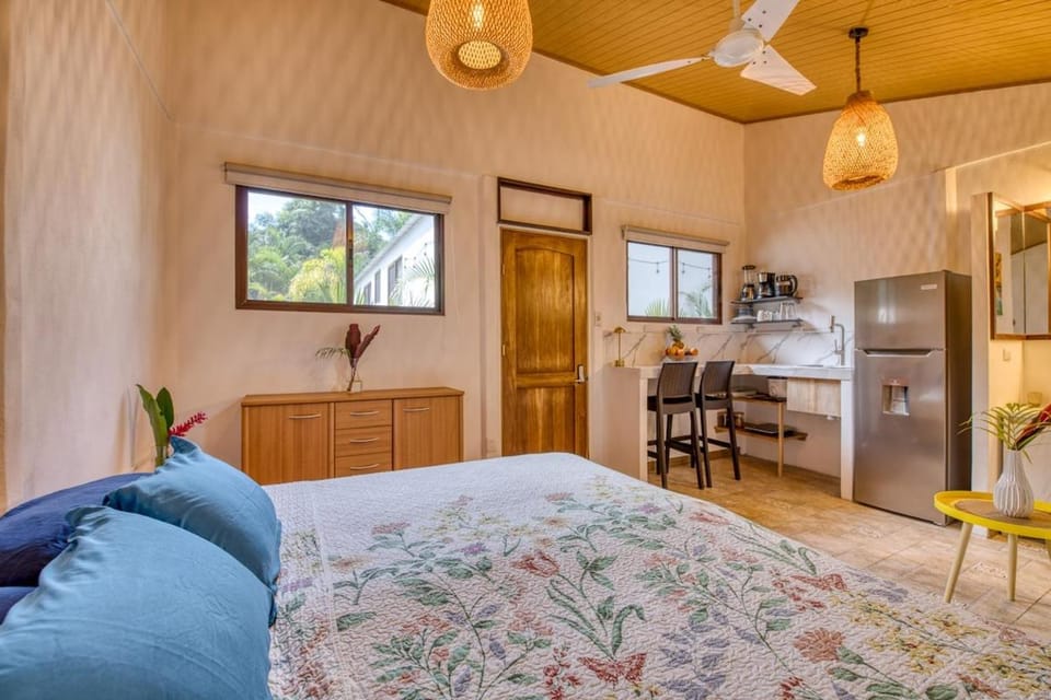 Beachfront Studio - King Bed - Fast WiFi - AC Apartment in Costa Rica