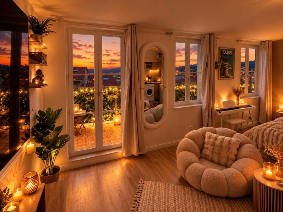Suite Luxe 6ème Sens ,Sauna, Terrasse, Climatisation, Toulon Centre Apartment in Toulon