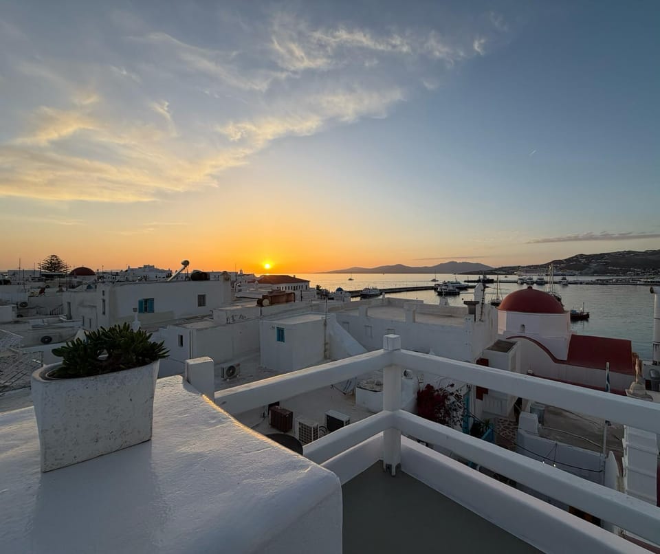 View (from property/room), Balcony/Terrace, Sea view, Sunset