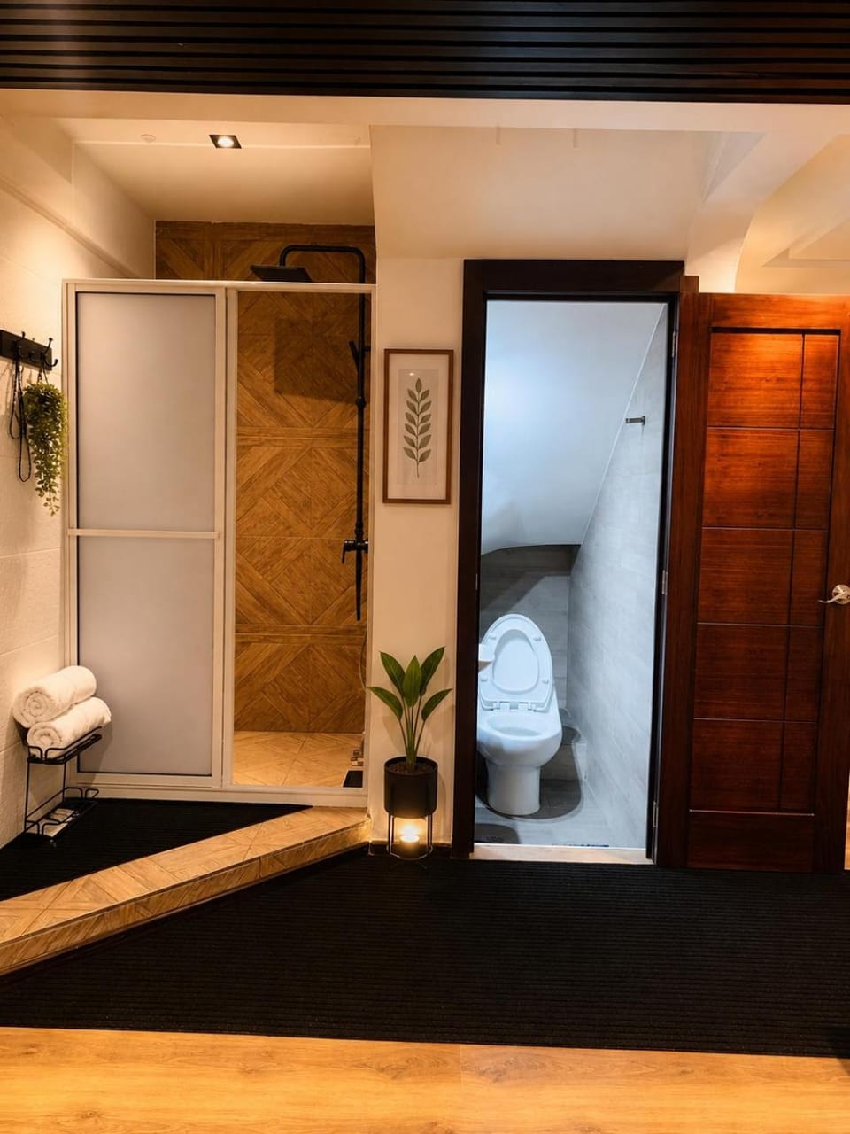 Bathroom, towels