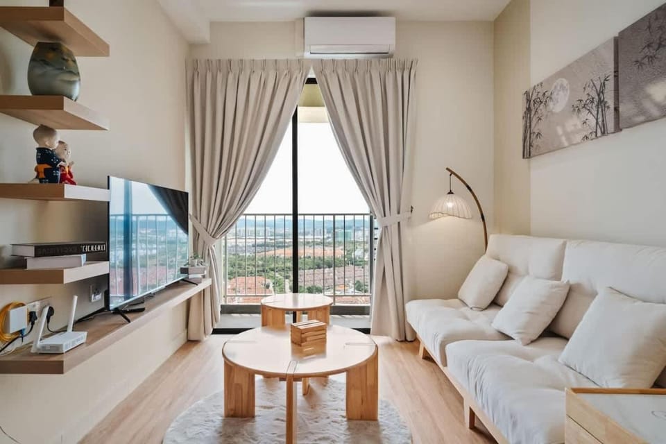 Modern Sophistication Subtle Japandi Influences Apartment in Selangor, Malaysia