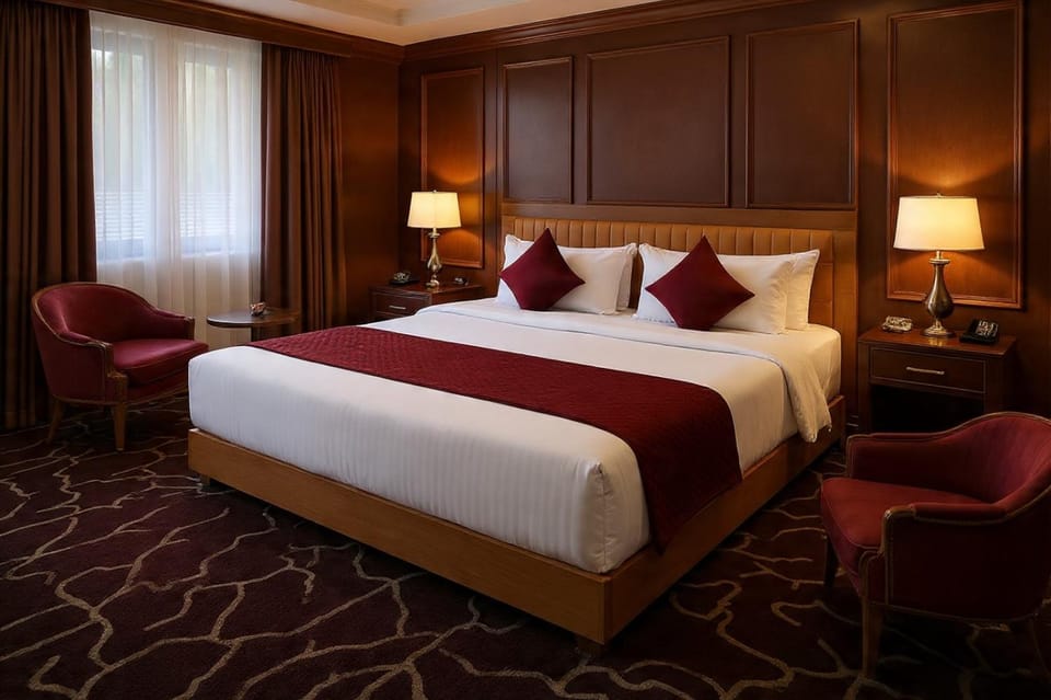 Bed, Living room, Photo of the whole room, Seating area, Bedroom