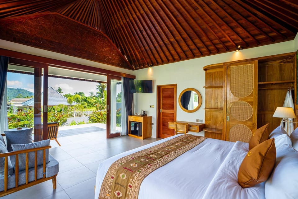 Bed, Natural landscape, Bedroom