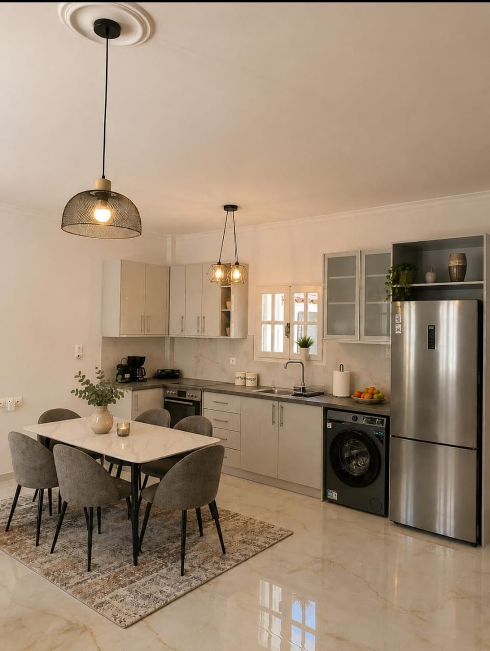 Kitchen or kitchenette, Dining area