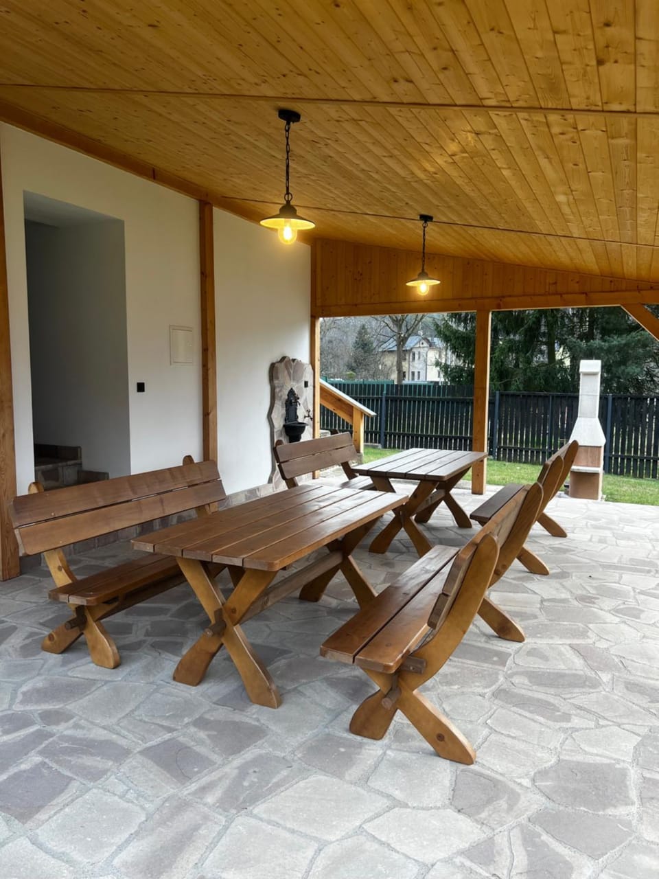 Balcony/Terrace, Seating area, fireplace