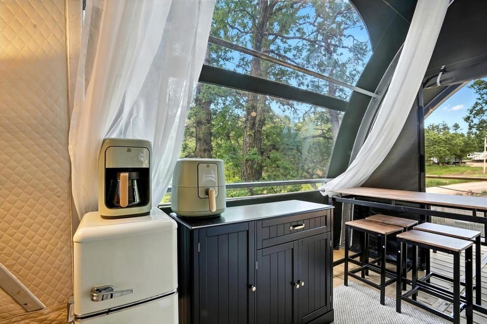 Secluded Glamping Tent with Forest Trails near Mt. Rushmore in the Black Hills, South Dakota Luxury tent in East Custer