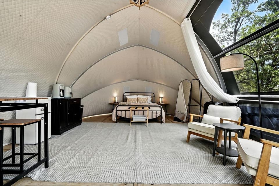 Peaceful Forest Glamping Stay with Scenic Trails Near Mount Rushmore in South Dakota’s Black Hills Luxury tent in East Custer