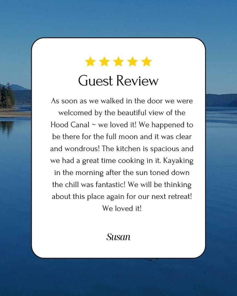 Gorgeous, Waterfront Beach Cottage on Oyster Bay with Easy Access to Olympic National Park House in Hoodsport