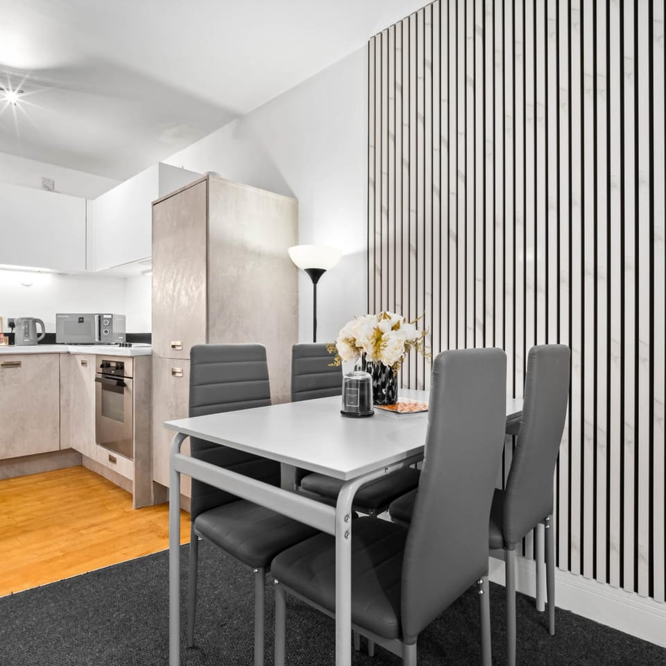 Kitchen or kitchenette, Living room, Dining area