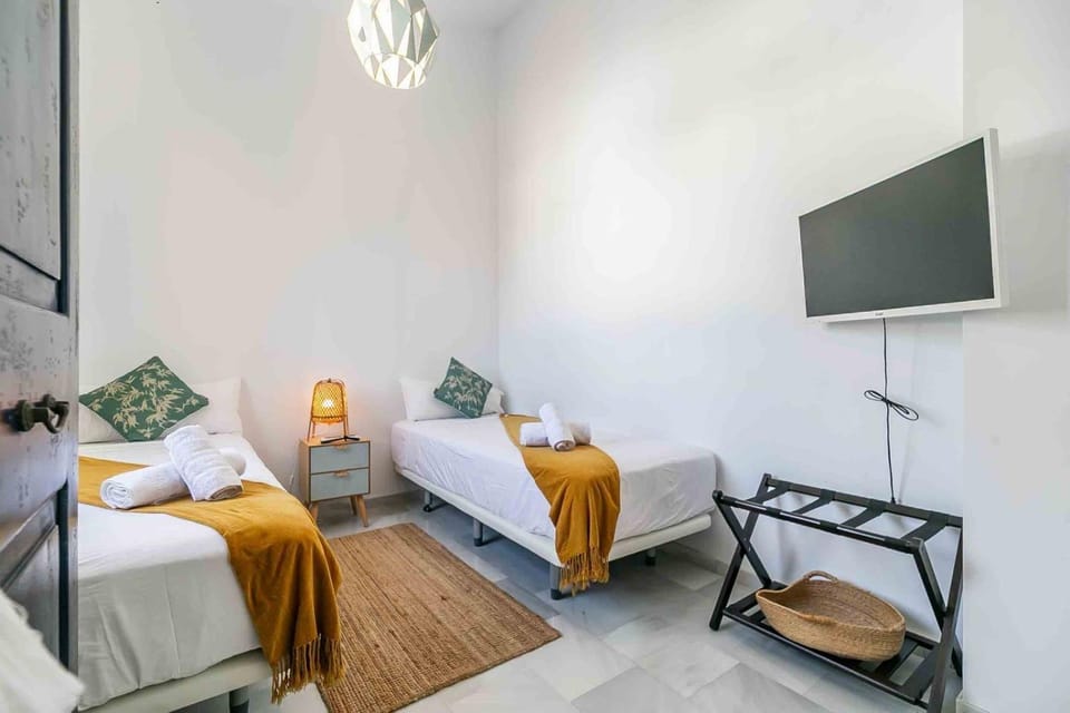 Property building, Living room, Bedroom