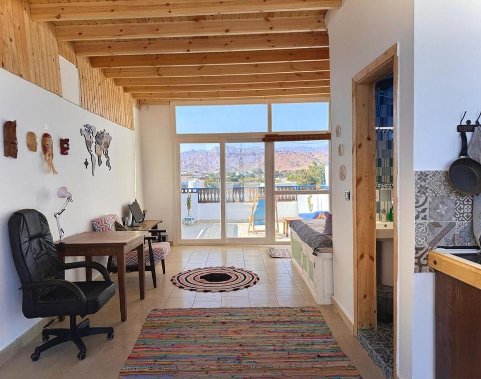 Bright Panoramic Rooftop Studio at DAHAB WORLD Apartment in South Sinai Governorate