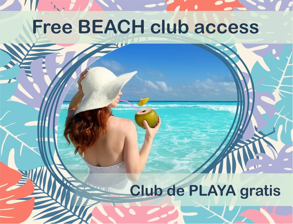 Beach, Text overlay