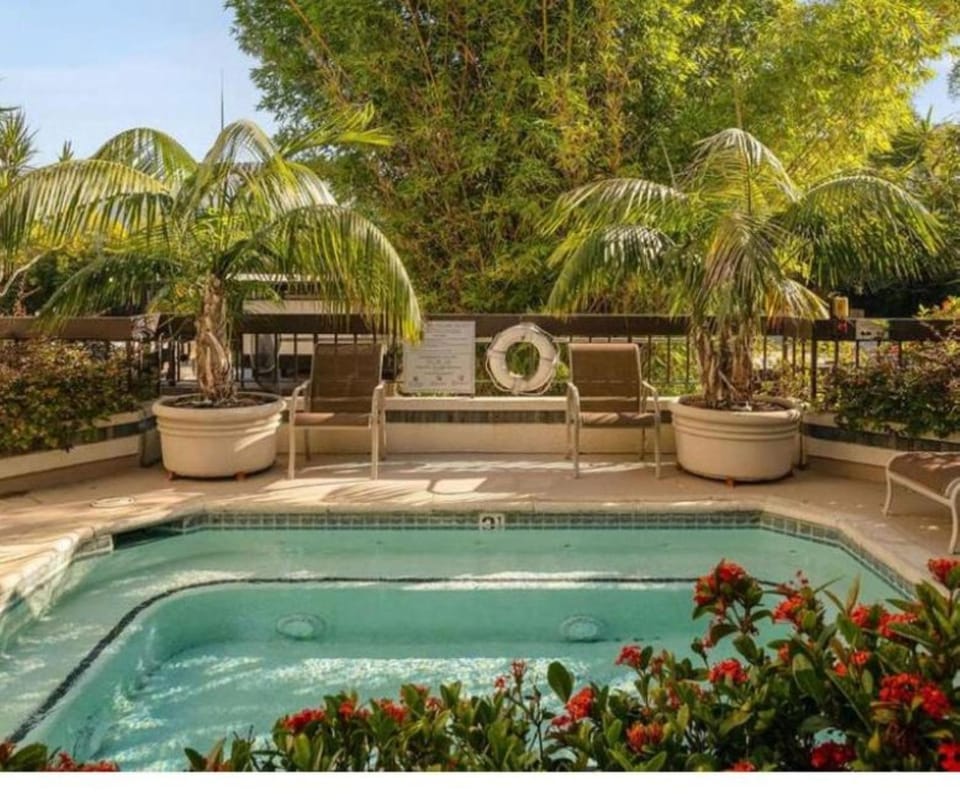 Patio, Day, Garden, Hot Tub, Pool view, sunbed