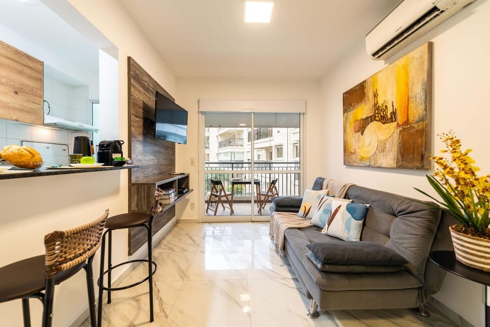 M4/101- 2Q+Ar+Vaga+WiFi p/ 5P MorumBIS&Einsten Apartment in Sao Paulo City