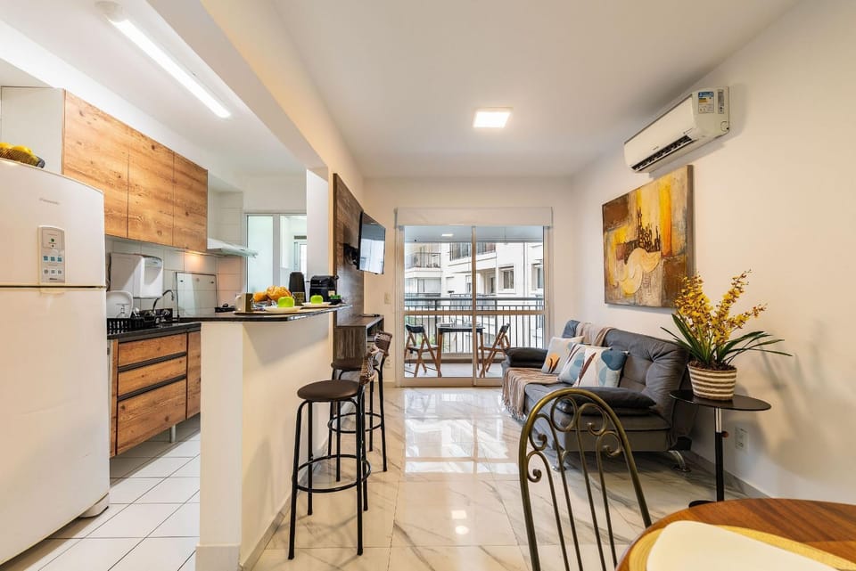 M4/101- 2Q+Ar+Vaga+WiFi p/ 5P MorumBIS&Einsten Apartment in Sao Paulo City