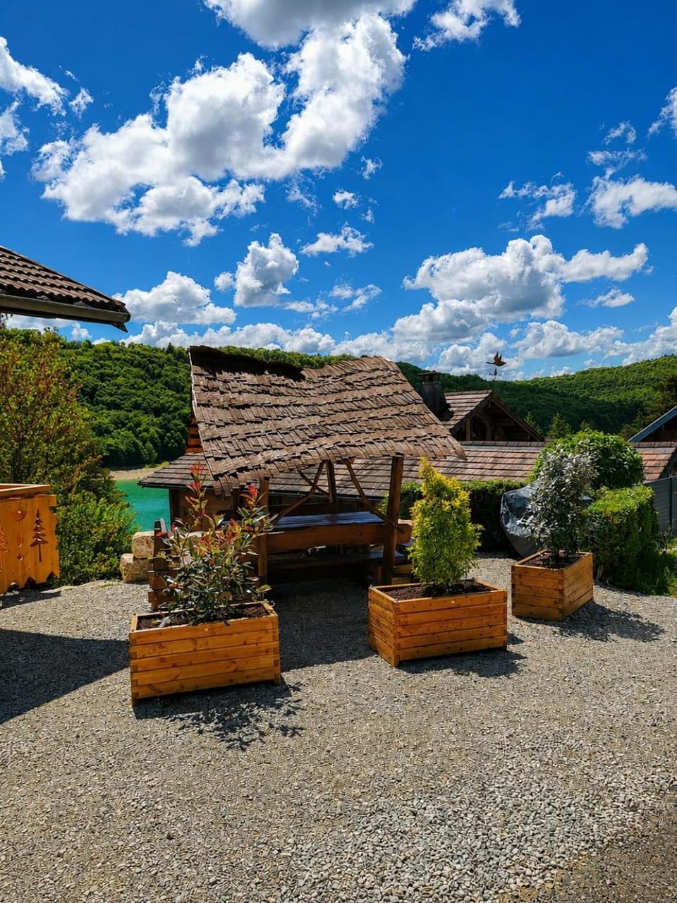 Natural landscape, Garden, Garden view, Mountain view