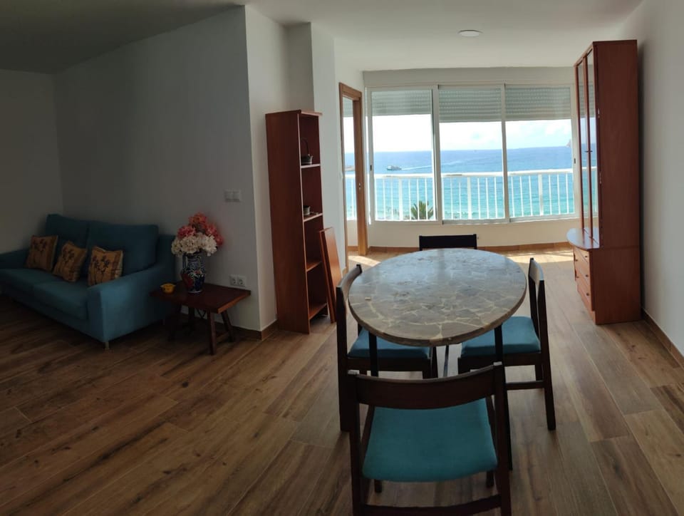 View (from property/room), Living room, Dining area, Sea view
