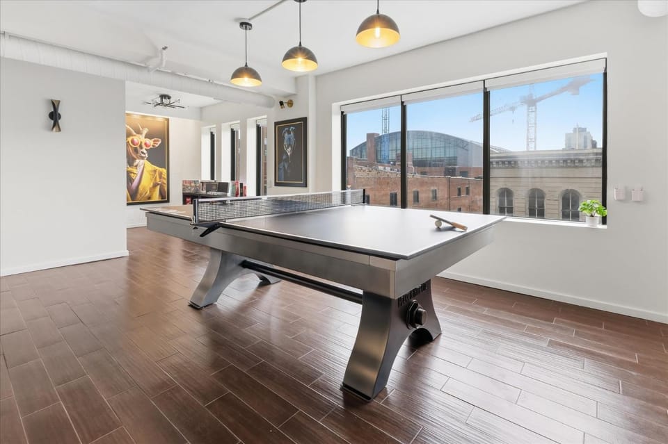 Penthouse Steam Room and Elevator Entry Apartment in Indianapolis