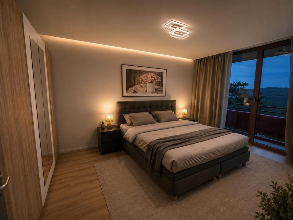 Taunusblick Spa Residence I Panorama Sky Balkon & Pool Apartment in Koblenz