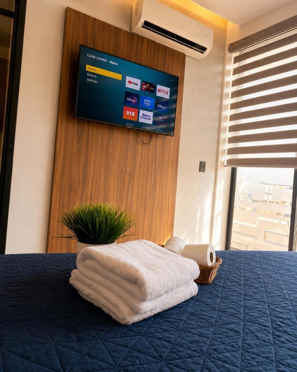 Bed, TV and multimedia, Photo of the whole room