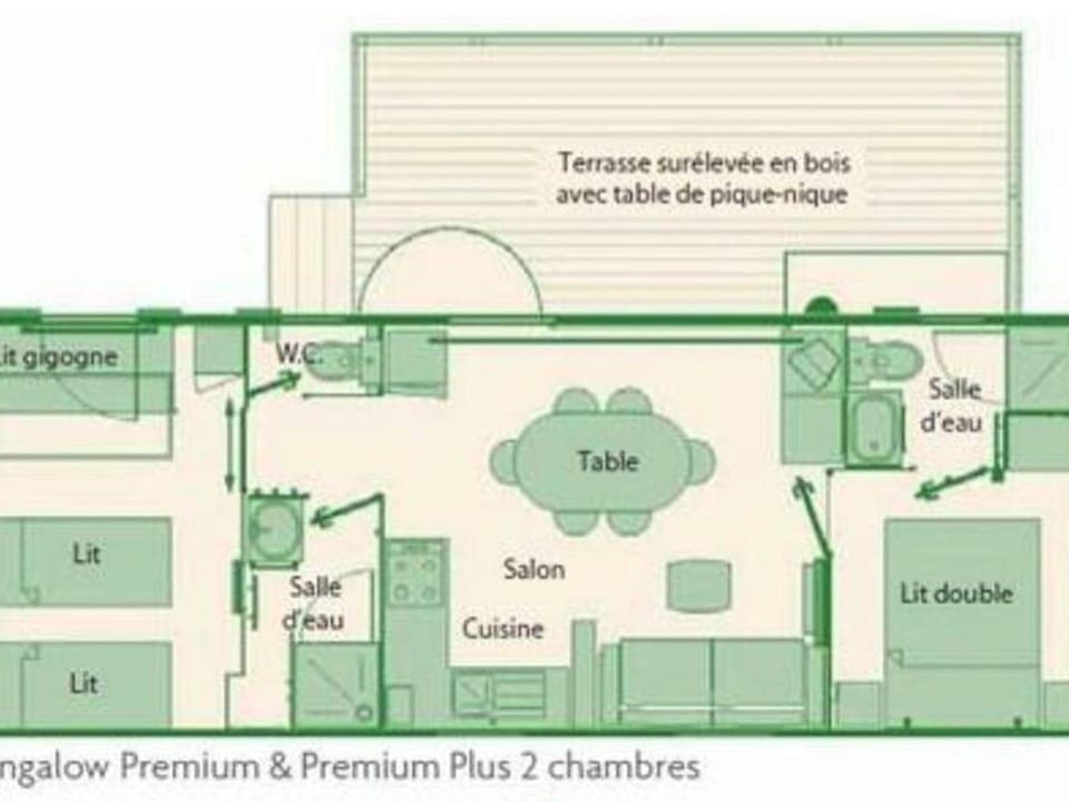 Mobil-home climatisé, animaux admis - 6 pers. - API-1-52-2794 Campground/ 
RV Resort in Brittany