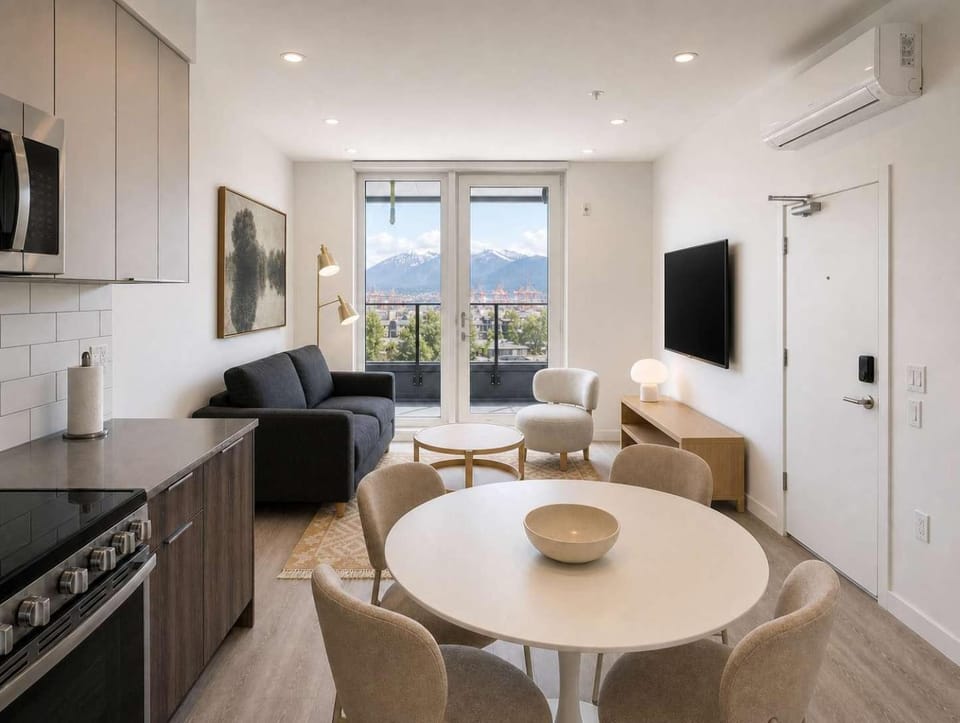 Brand New 1BR Suite with AC Walk to The Drive Apartment in Vancouver