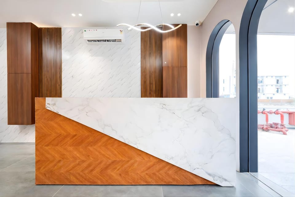 Lobby or reception, air conditioner
