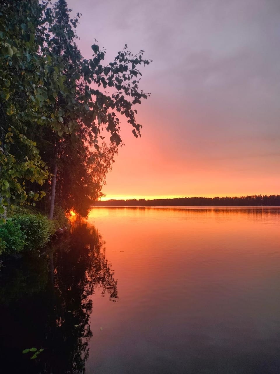 Lake view, Sunset