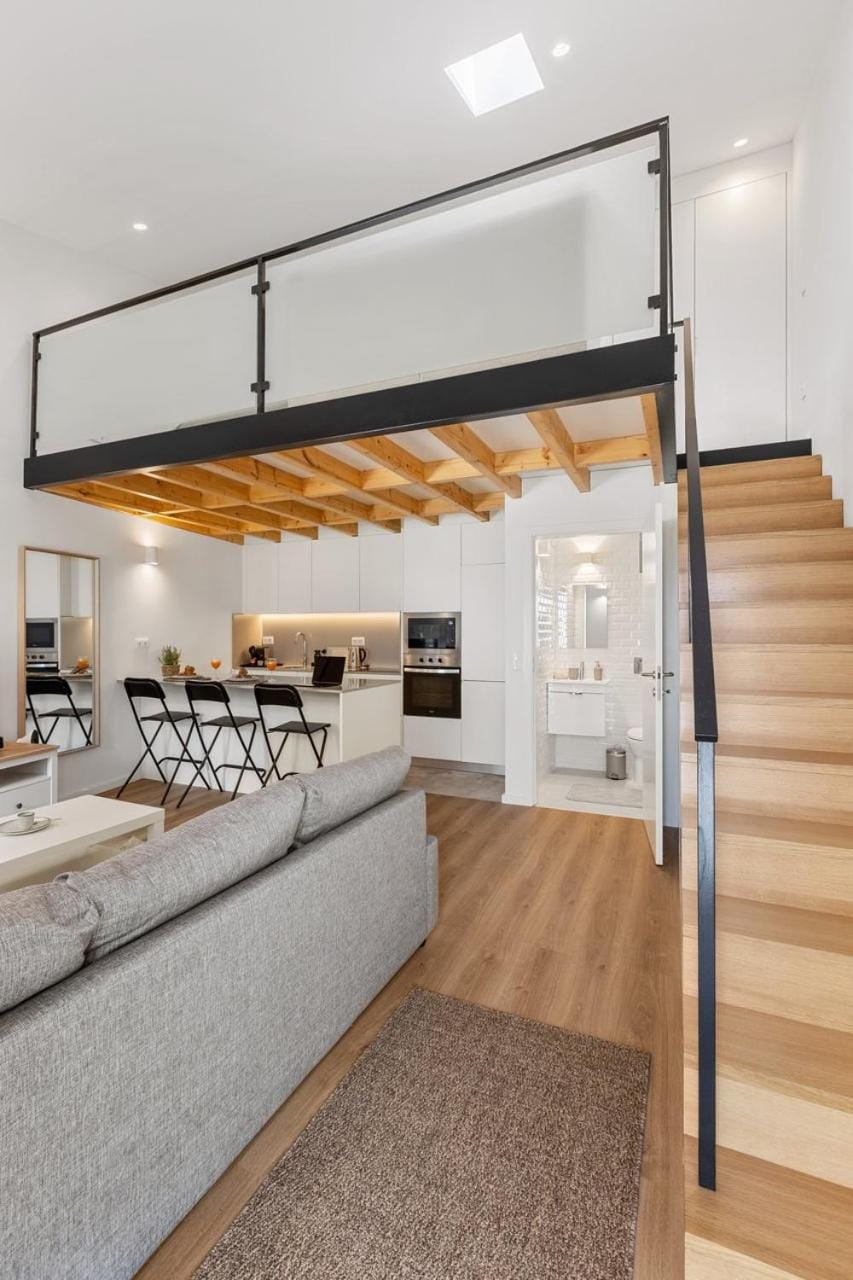 Kitchen or kitchenette, Living room, Dining area