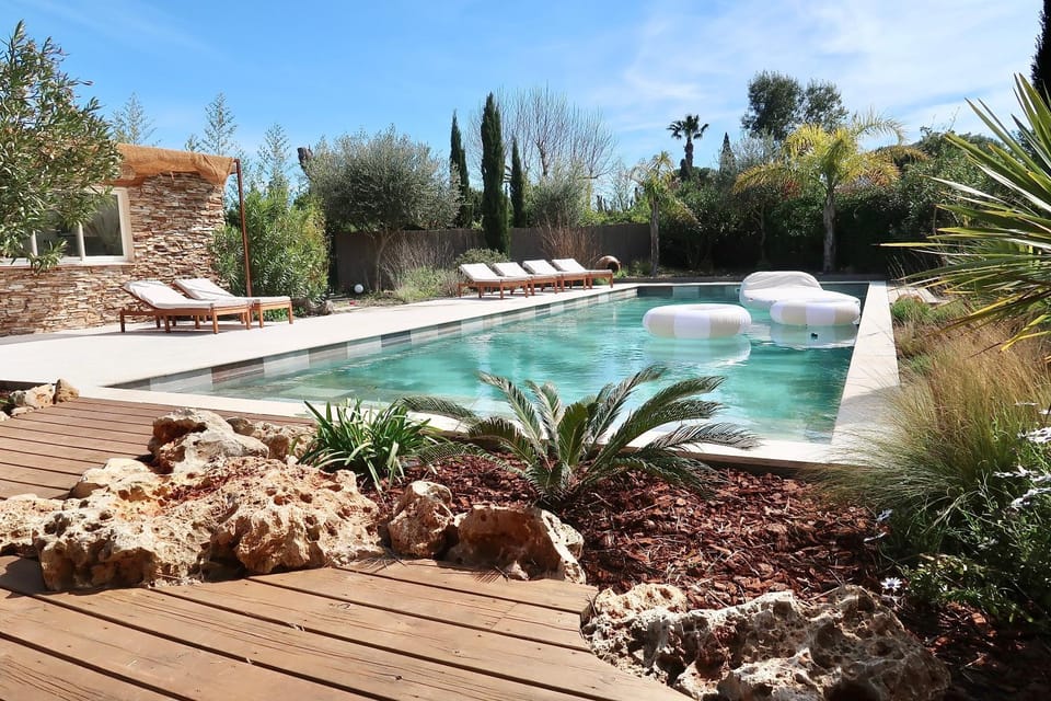 Garden, Swimming pool, sunbed