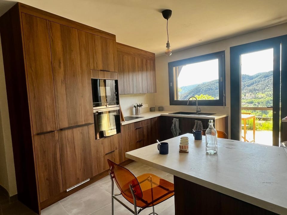 Natural landscape, Mountain view, kitchen