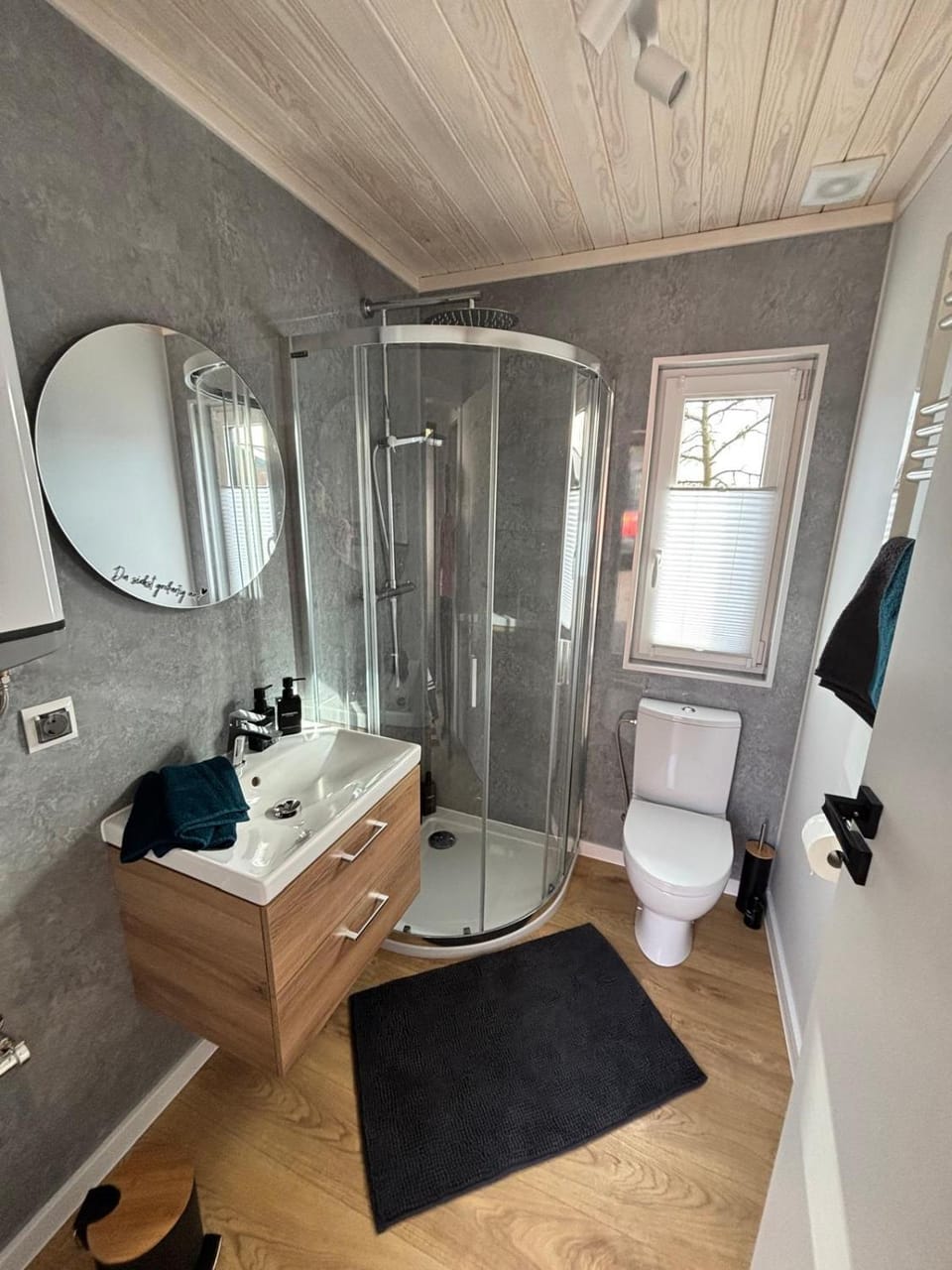 Shower, Toilet, Bathroom, towels