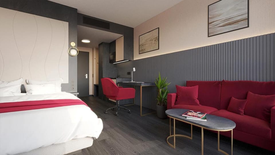 Bed, Photo of the whole room, Seating area