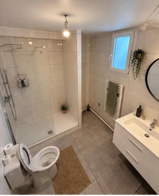 Shower, Toilet, Bathroom, towels
