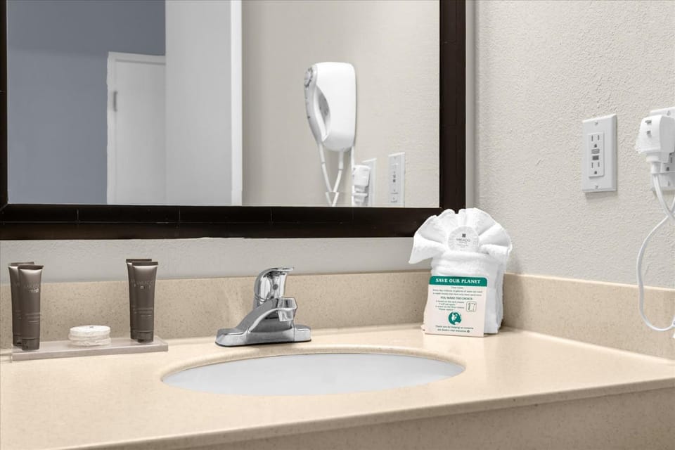 Bathroom, hair dryier
